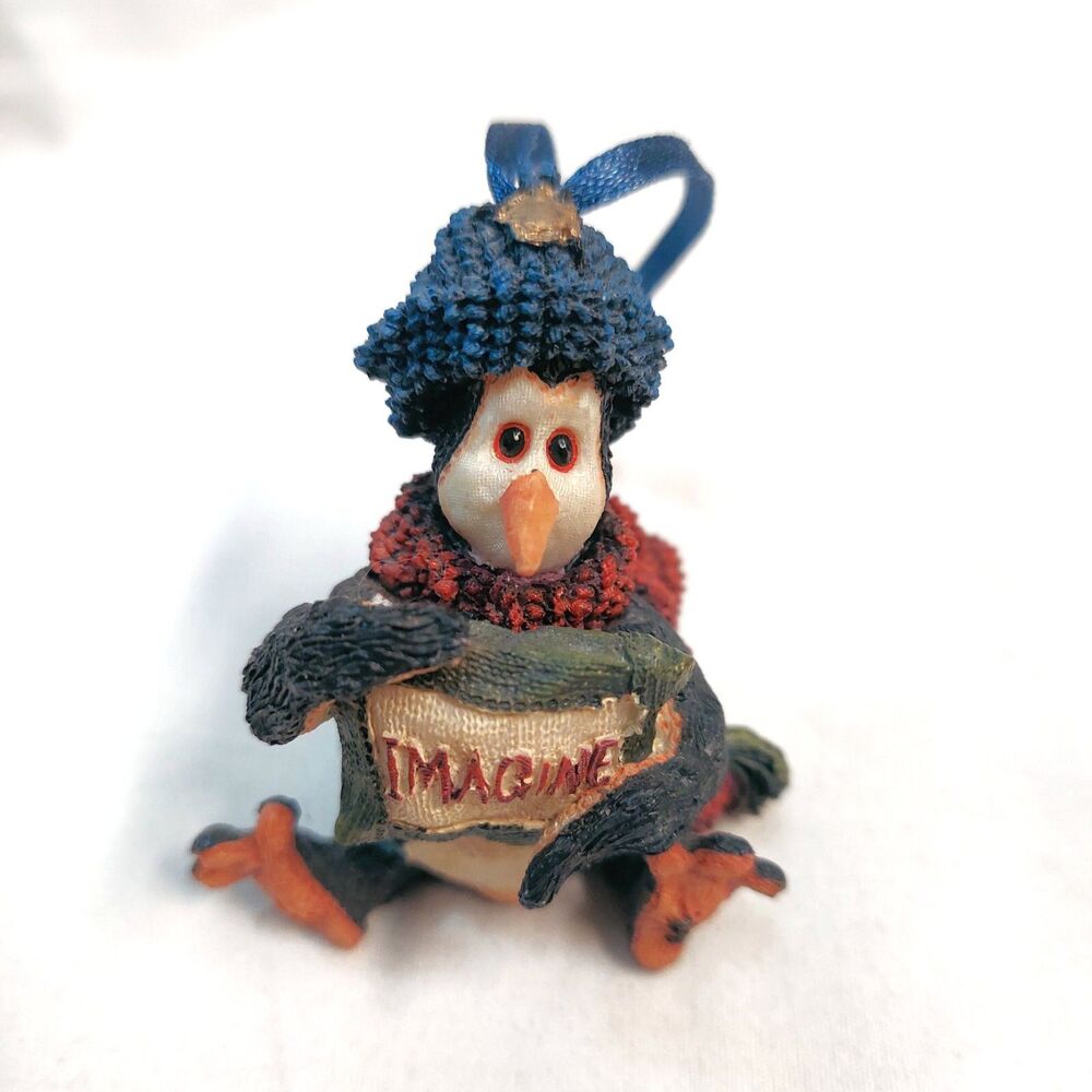 Coldfin Set of 3 Rejoice Peace Imagine Boyds Bears Figurines The Wee Folkstones